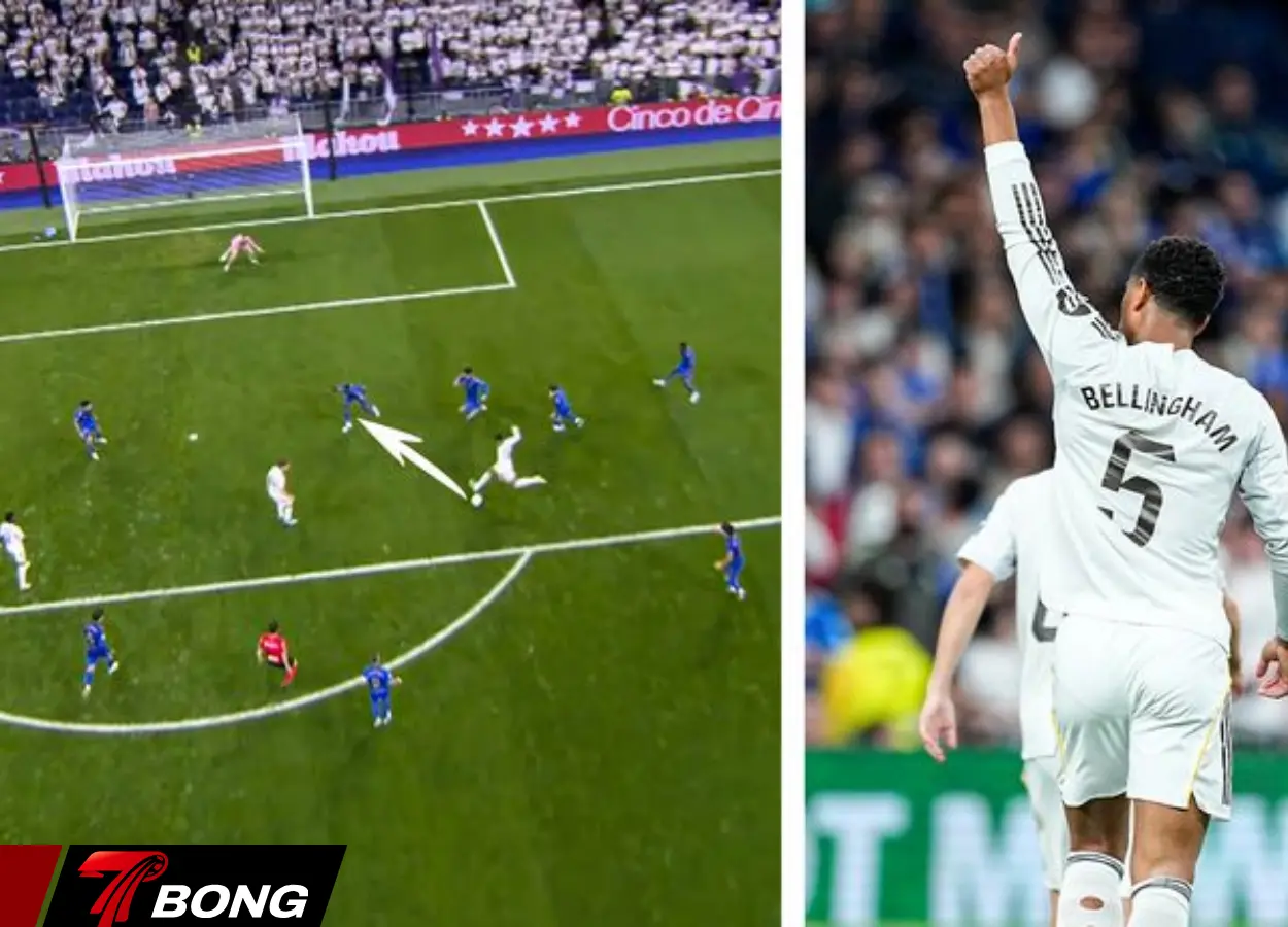Jude Bellingham ghi bàn thắng thứ 2 từ đường chuyền của Kylian Mbappe