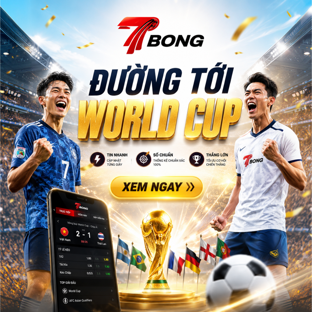 7Bong.com - Dữ Liệu Bóng Đá Số - Cập Nhật Tỷ Số & Kết Quả 24/7