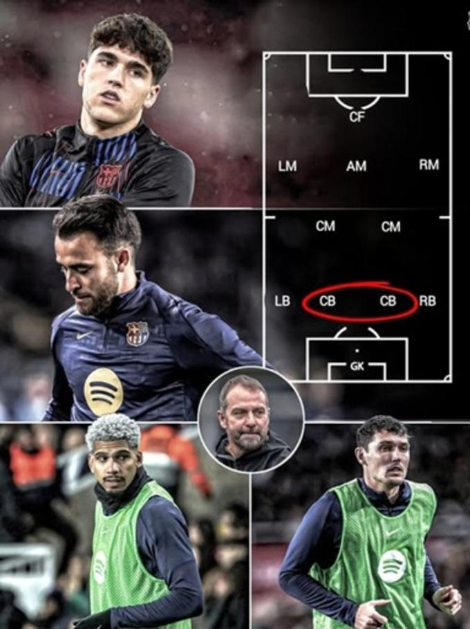 Barca thay đổi chiến thuật, thử nghiệm hệ thống 4 trung vệ