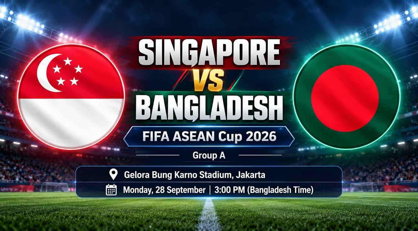 Singapore thắng tối thiểu Bangladesh tại bảng A
